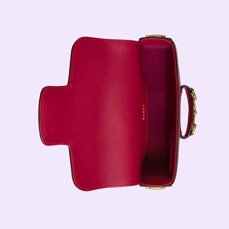 675801.FABCP.6473.013.065.0000.Light Gucci Horsebit 1955 GG crystal mini bag